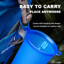 Instinct Blue – Botella Agua Plegable TPU | BPA Free | Senderismo Camping y Running