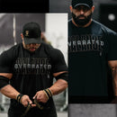 Instinct Blue – Camiseta Fitness Hombre | 100% Algodón | Corte Holgado