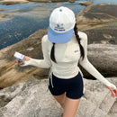 Instinct Blue – Bañador Deportivo Mujer Dos Piezas | Manga Larga | Protección Solar