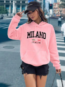 Instinct Blue – Sudadera con Capucha Mujer Y2K | Moda Streetwear | Pullover Rosa Casual