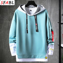 Instinct Blue – Sudadera con Capucha Hombre Hip Hop | Pullover | Casual Outdoor