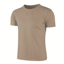 Camiseta deportiva de cuello redondo de secado rápido, camisetas de gimnasio, camiseta de entrenamiento para correr, ropa deportiva transpirable para hombre, servicio de clase