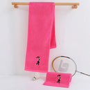 Toalla más larga de algodón puro M Sport-toallitas para correr y gimnasio, toallas absorbentes para el sudor, con monograma