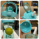 Instinct Blue – Botella Agua 2L con Pajita | Deporte y Outdoor | BPA Free