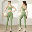 Ropa Deportiva para Mujer: Conjunto de Sujetador y Top de Yoga de Alta Intensidad Antichoque y Antideslizante para Correr, con Efecto Push-Up