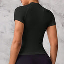 Instinct Blue – Top Deportivo Mujer Manga Corta | Nylon Transpirable | Running