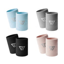 Muñequera deportiva transpirable que absorbe el sudor para hombre y mujer, muñequera ligera para baloncesto, voleibol y Fitness, 1/2 Uds.
