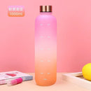 Instinct Blue – Botella Agua 1L con Marcador de Tiempo | BPA Free | Deporte y Viaje