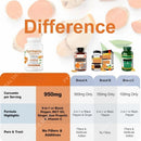 Suplemento de Cúrcuma y Curcumina 1,000mg – 95% Curcuminoides con Pimienta Negra y Jengibre – Apoya la Salud de las Articulaciones y Antioxidante – 120 Cápsulas