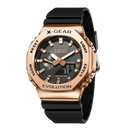 Reloj deportivo Digital electrónico Unisex, esfera de aleación, pantalla LED Dual, hora mundial, correa de goma totalmente funcional, serie Oak, 2100