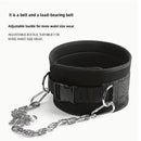 Cinturón con peso para entrenamiento en interiores, para dominadas en barra simple y doble, cinturón de pesas para entrenamiento de fuerza, unisex
