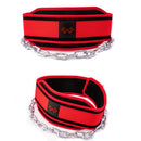 Cinturón de cintura con soporte de peso para entrenamiento de fuerza central, dominadas de cadena de hierro gruesa y cinturones de protección para entrenamiento de cintura
