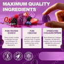 Instinct Blue – Gummies Proteína Whey + Creatina + Colágeno | 12g | Sin Azúcar 60 Uds