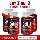 Suplemento de coenzima Q10, para la salud del corazón y cardiovascular, aumento de energía, equilibrio de la presión arterial, apoyo a la función cerebral
