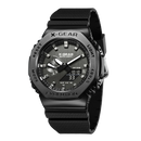 Reloj deportivo Digital electrónico Unisex, esfera de aleación, pantalla LED Dual, hora mundial, correa de goma totalmente funcional, serie Oak, 2100