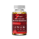 Suplemento de hierro + ácido fólico, con vitamina C, B12 y zinc, fortalecedor de sangre, soporte para la circulación, soporte inmunológico