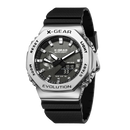 Reloj deportivo Digital electrónico Unisex, esfera de aleación, pantalla LED Dual, hora mundial, correa de goma totalmente funcional, serie Oak, 2100
