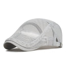 Gorra Retro de Malla Transpirable para Hombre, Estilo Newsboy, Ajustable, Plana, para Primavera y Verano