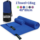 Toalla deportiva de secado rápido 40x80CM azul gris verde naranja natación gimnasio Fitness Camping correr playa toallita toallas