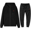 Sudaderas Clásicas y Pantalones Deportivos para Hombre para Otoño e Invierno, Ideales para Fitness Informal, Conjuntos Deportivos Cálidos y Casuales en A
