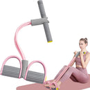 Instinct Blue – Banda Resistencia 4 Tubos con Pedal | Yoga | Abdomen Cintura y Brazos