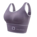 Instinct Blue – Top Deportivo Mujer Sin Aros | Espalda En U | Sujetador Exterior