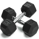 Instinct Blue – Mancuernas Hexagonales Goma | 1-50kg | Alta Calidad Musculación