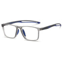 Gafas deportivas cuadradas para hombre y mujer, lentes de lectura con luz azul, graduadas, ópticas, enfoque único, presbicia, + 4,75
