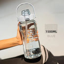 Instinct Blue – Botella Agua 2L con Pajita | Deporte y Outdoor | BPA Free