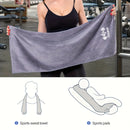 Toalla Deportiva 40*95cm / 15.7*37.4in, Toalla de Fitness Moderna de Poliéster Suave con Bolsillo, Toalla Rectangular de Tela Tejida Súper Absorbente