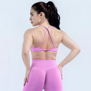 Instinct Blue – Sujetador Deportivo Mujer Yoga | Espalda Abierta | Alta Sujeción