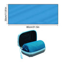 Toalla refrescante, toalla transpirable, toalla deportiva con caja de almacenamiento, toalla de yoga, toalla de gimnasio para actividades en interiores y exteriores
