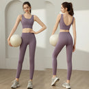 Ropa Deportiva para Mujer: Conjunto de Sujetador y Top de Yoga de Alta Intensidad Antichoque y Antideslizante para Correr, con Efecto Push-Up