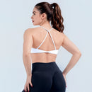 Instinct Blue – Sujetador Deportivo Mujer Yoga | Espalda Abierta | Alta Sujeción