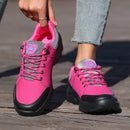 Instinct Blue – Botas Senderismo Mujer Malla | Negro y Rosa | Antideslizante Running