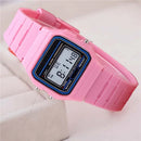 Reloj Deportivo Digital LED para Hombre, Reloj de Pulsera Electrónico con Esfera Cuadrada Pequeña y Sencilla, con Correa de Silicona, Reloj de Moda Casual para Hombre