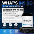 Instinct Blue – Creatina Monohidrato Polvo 300g | Sin Sabor | Vegana Masa Muscular