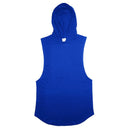Sudaderas con capucha para culturismo, camisetas sin mangas con capucha para gimnasio, camisetas sin mangas para Fitness, ropa deportiva para correr para hombre, camisa fresca transpirable de algodón