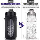 Instinct Blue – Botella Agua 2L Motivacional | Pajita y Marcador de Tiempo | Hidratación Diaria