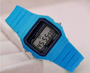 Reloj Deportivo Digital LED para Hombre, Reloj de Pulsera Electrónico con Esfera Cuadrada Pequeña y Sencilla, con Correa de Silicona, Reloj de Moda Casual para Hombre