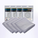 Toallas de refrigeración de 4 piezas (35,4x11,8 pulgadas), toalla deportiva suave y transpirable para exteriores, gimnasio, Yoga, ejercicio, Camping, Fitness, Runni