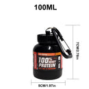 Instinct Blue – Bote Portátil Suplementos 100-200ml | Ligero | Antigoteo Almacenamiento