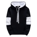 Sudaderas con Capucha para Hombre, Ropa Casual para Deportes al Aire Libre, Jogging, Moda Otoño Invierno, Clásico en Blanco y Negro