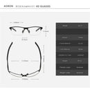Gafas ópticas cuadradas deportivas de medio marco con prescripción para miopía/hipermetropía/gafas personalizadas progresivas multifocales