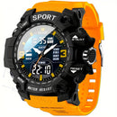 Relojes deportivos para hombre y mujer, manecillas tácticas, esfera grande, temporizador iluminado, despertador