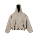 Sudadera con capucha de gran tamaño para hombre, Jersey holgado de diseño de Hip Hop, Color sólido