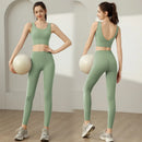 Ropa Deportiva para Mujer: Conjunto de Sujetador y Top de Yoga de Alta Intensidad Antichoque y Antideslizante para Correr, con Efecto Push-Up