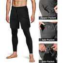Pantalones deportivos para hombre, chándales atléticos de entrenamiento 2 en 1, ropa deportiva, pantalones de entrenamiento para hombre, pantalones para correr, gimnasio, Fitness, pantalones para correr para hombre