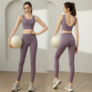 Ropa Deportiva para Mujer: Conjunto de Sujetador y Top de Yoga de Alta Intensidad Antichoque y Antideslizante para Correr, con Efecto Push-Up