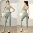 Ropa Deportiva para Mujer: Conjunto de Sujetador y Top de Yoga de Alta Intensidad Antichoque y Antideslizante para Correr, con Efecto Push-Up